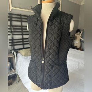 Calvin Klein Black Quilted Vest, size medium
